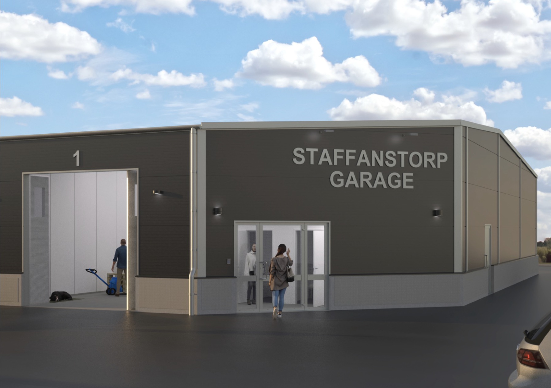 Staffanstorp Garage utifrån