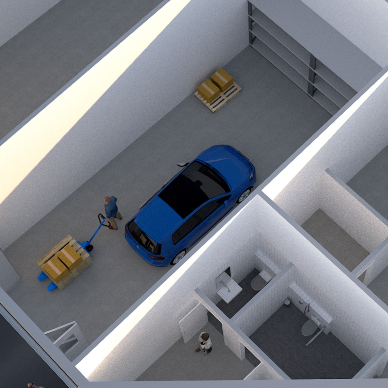 Översikt från ett garage hos Staffanstorp Garage